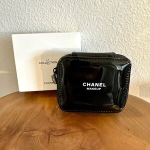 Chanel Glossy Black Cosmetic Bag